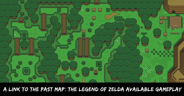 A Link To The Past Map The Legend of Zelda Available Gameplay
