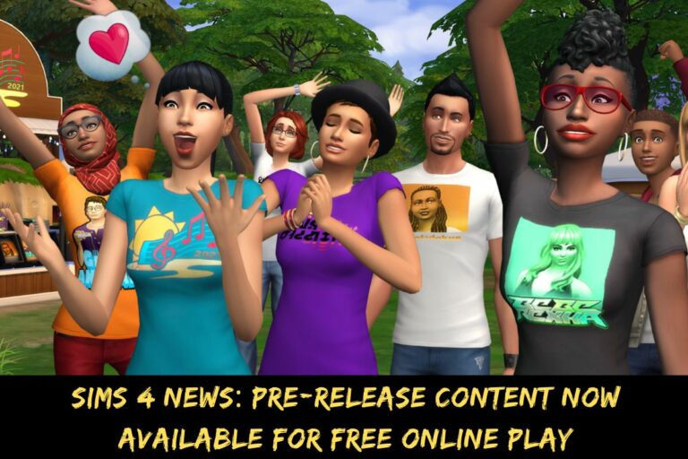 Sims 4 News Pre-Release Content Now Available For Free Online Play