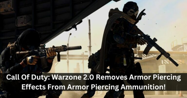 Call Of Duty: Warzone 2.0 Removes Armor