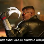 Marvel Midnight Suns Blade Fights a Horde of Vampires