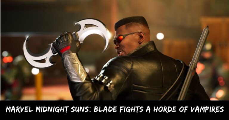 Marvel Midnight Suns Blade Fights a Horde of Vampires