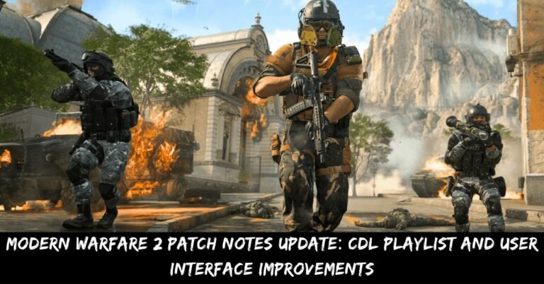 Modern Warfare 2 Patch Notes Update: CDL Playlist and User Interface improvements