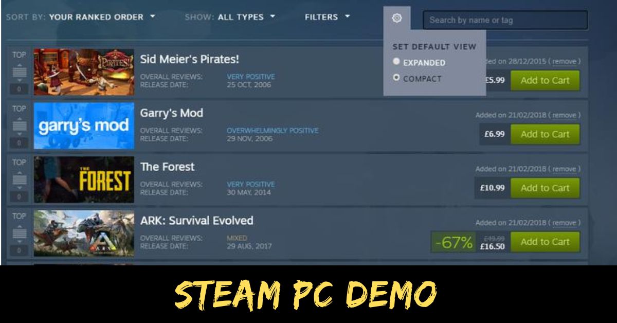 Steam PC Demo