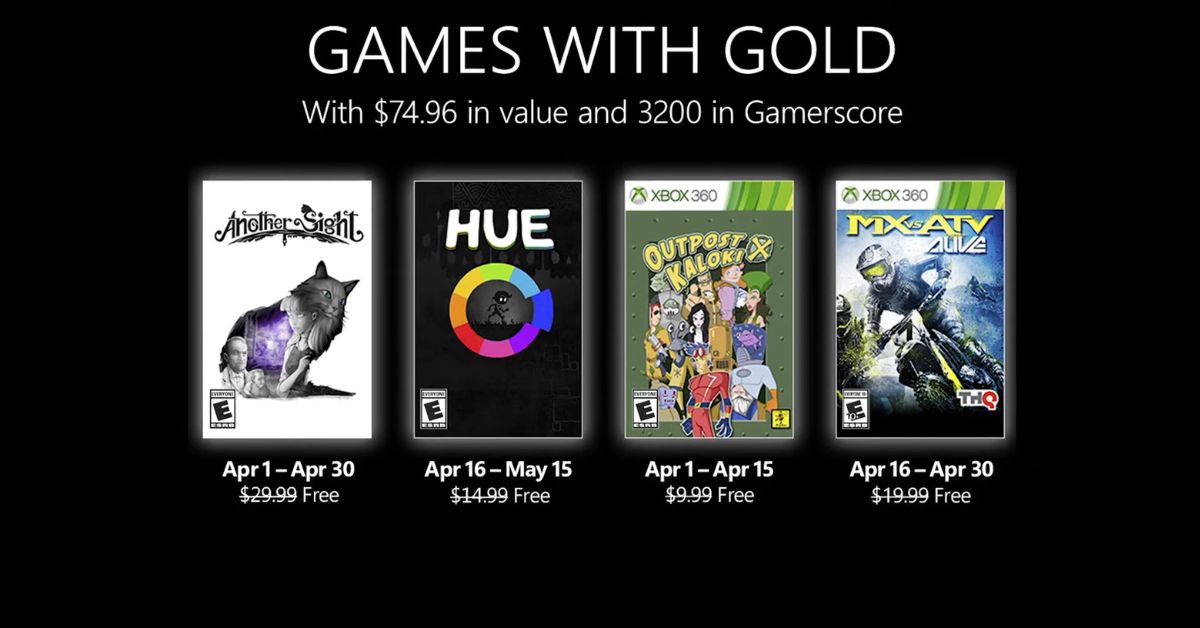 Xbox Games With Gold 