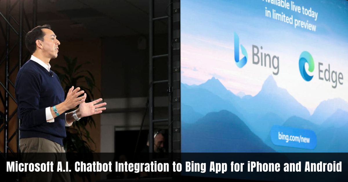 Microsoft A.I. Chatbot Integration to Bing App for iPhone and Android