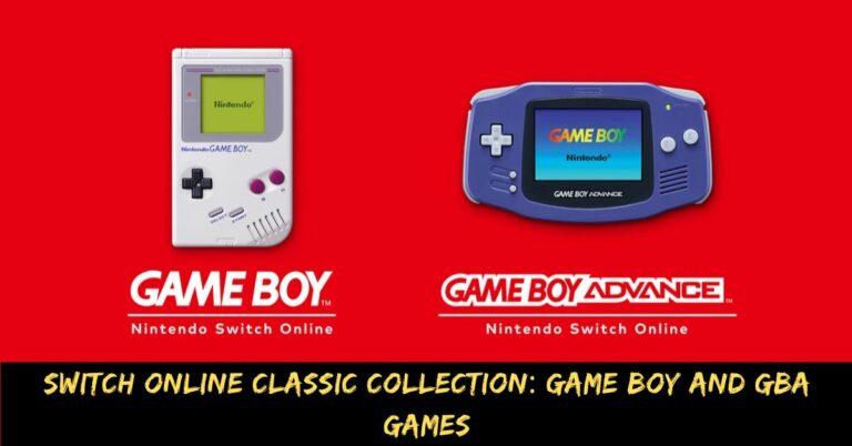 Switch Online Classic Collection Game Boy and GBA Games