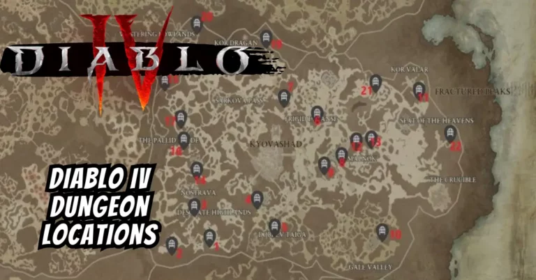 Diablo IV Dungeon Locations