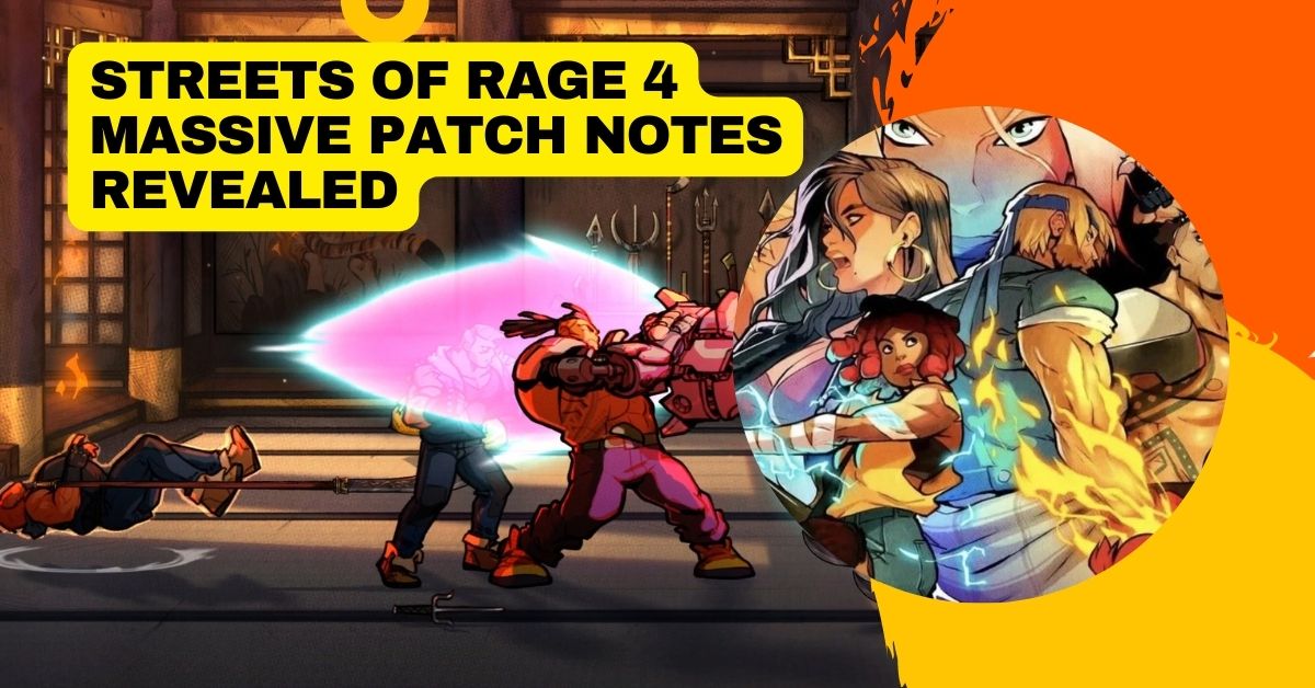 Streets of Rage 4 Massive Patch Notes Revealed