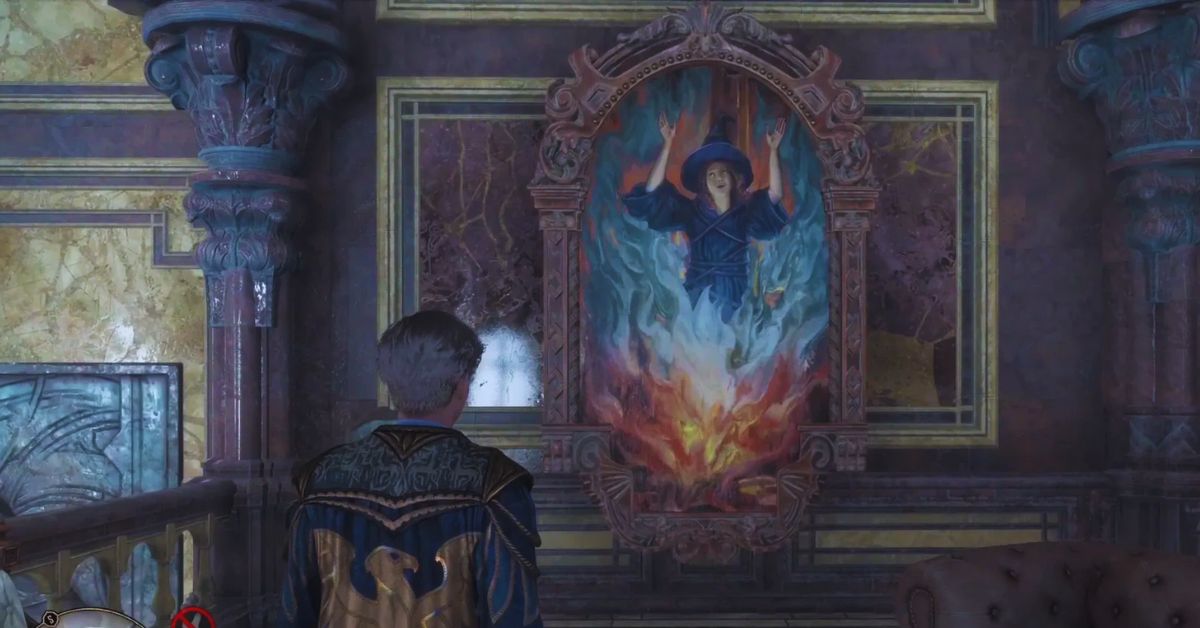 Hogwarts Legacy Update Brings Animated Wendelin the Weird Painting 