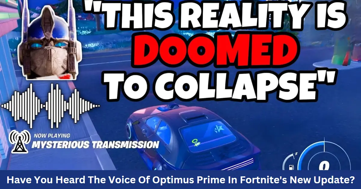 Voice Of Optimus Prime In Fortnite New Update