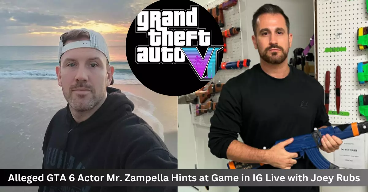 Alleged GTA 6 Actor Mr. Zampella Hints at Game in IG Live with Joey Rubs