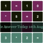 Nerdle Answer Today 14th Aug 2023