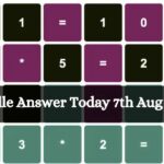 Nerdle Answer Today 7th Aug 2023