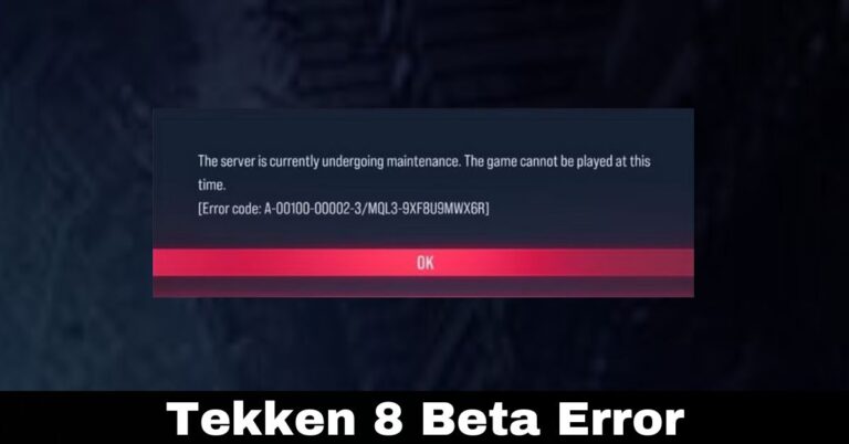Tekken 8 Beta Error