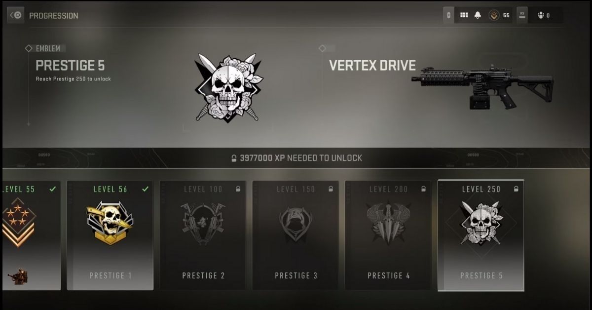 MW2 Prestige Levels