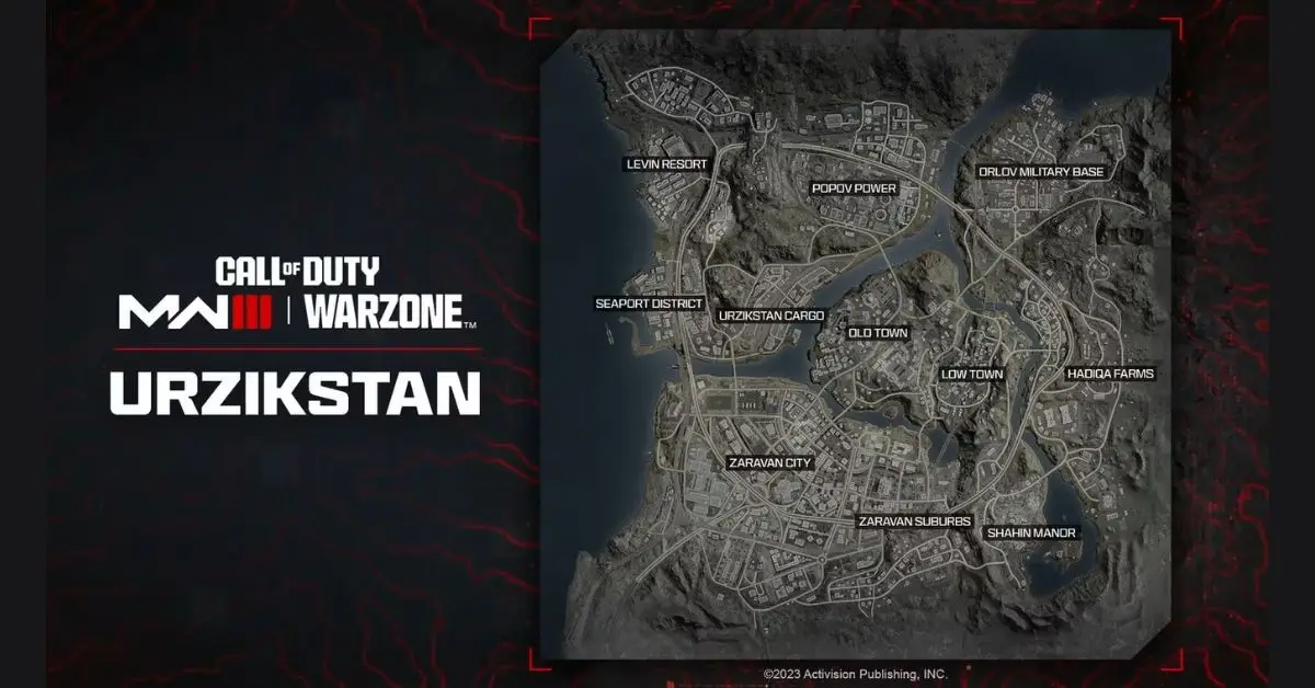 Call of Duty: Warzone New Urzikstan Map POIs