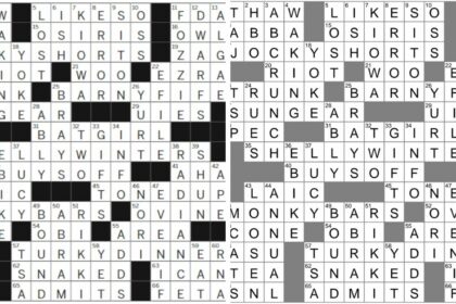 Beachcombers Off Season Hopes Crossword