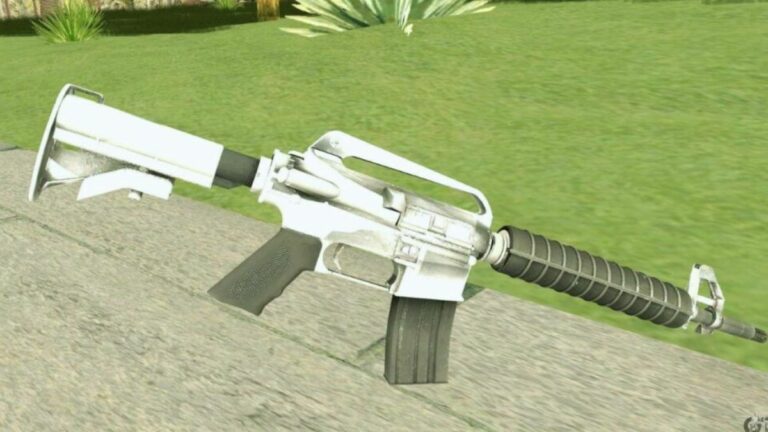 GTA SA Weapons Show White