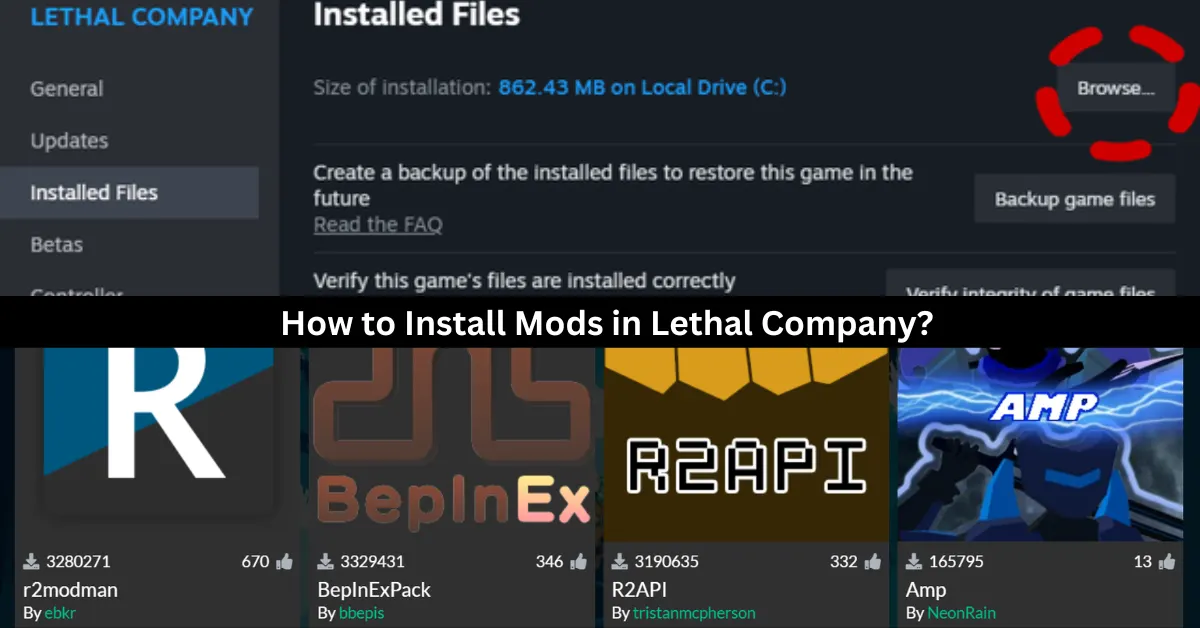 how to install mods in lethal company