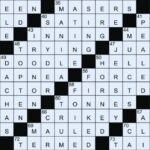 Miniature Map Crossword Clue