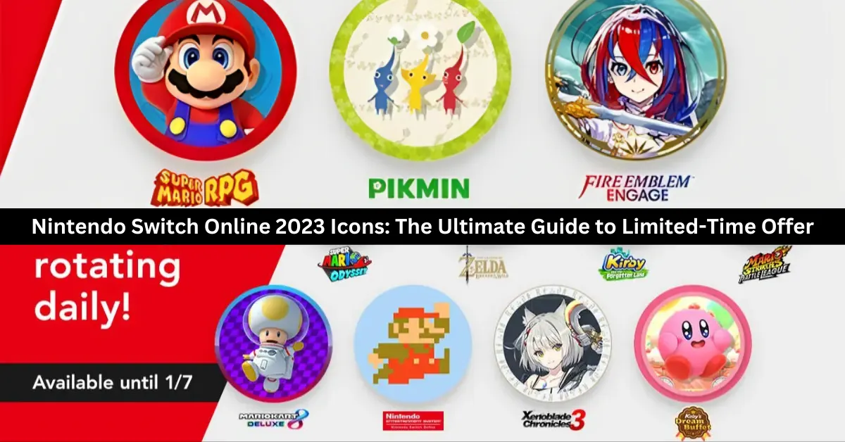 Nintendo Switch Online 2023 icons