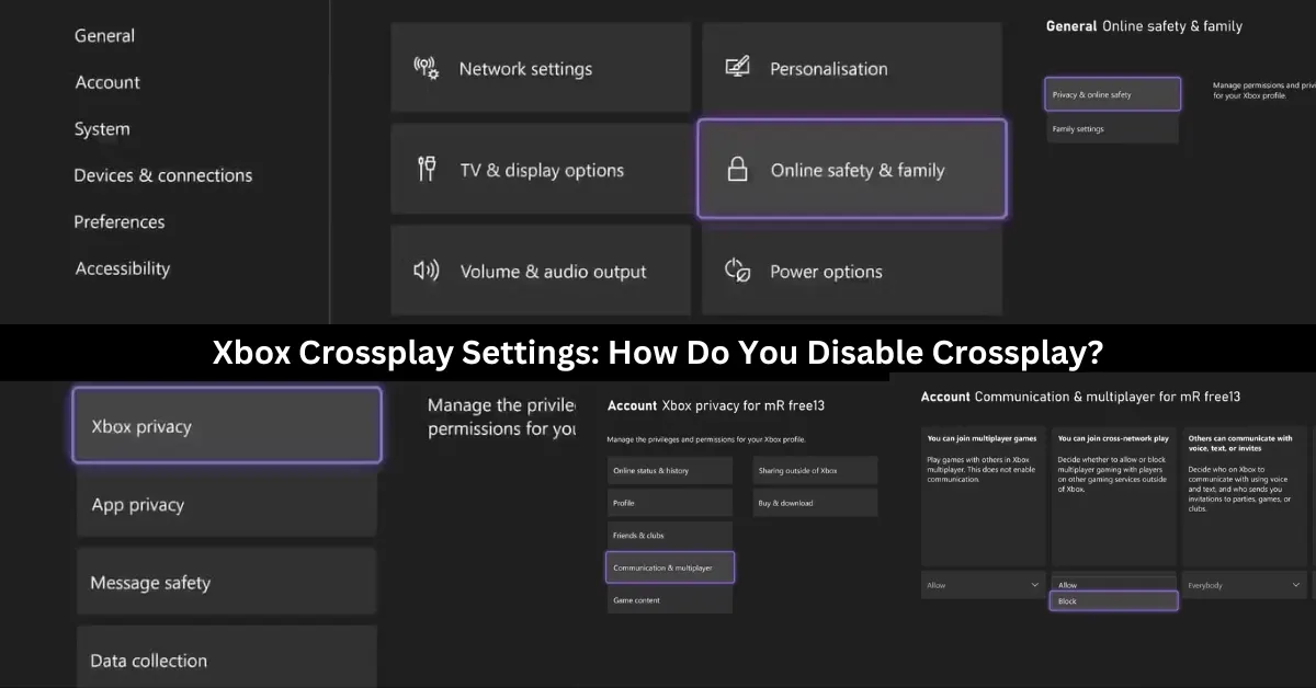 xbox crossplay settings