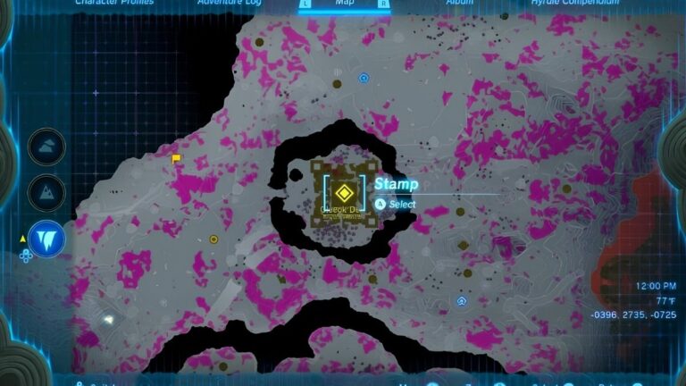 King Gleeok Location Map