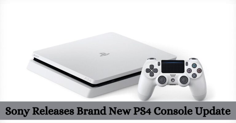 Sony Releases Brand New PS4 Console Update