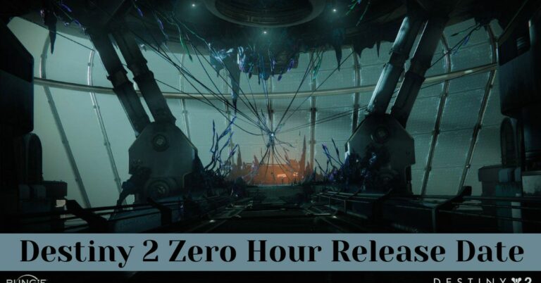 Destiny 2 Zero Hour Release Date