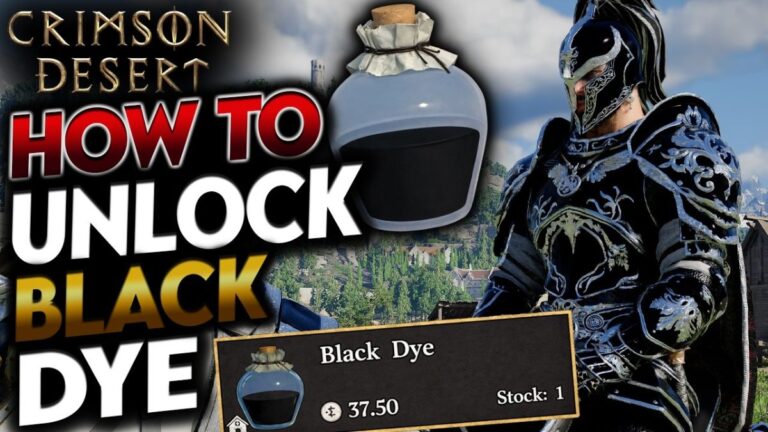How to get black dye in crimson desert