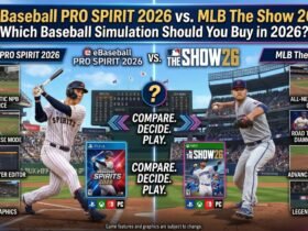 eBaseball PRO SPIRIT 2026 vs MLB The Show 26 — Which Baseball Simulation Should You Buy in 2026