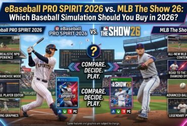 eBaseball PRO SPIRIT 2026 vs MLB The Show 26 — Which Baseball Simulation Should You Buy in 2026