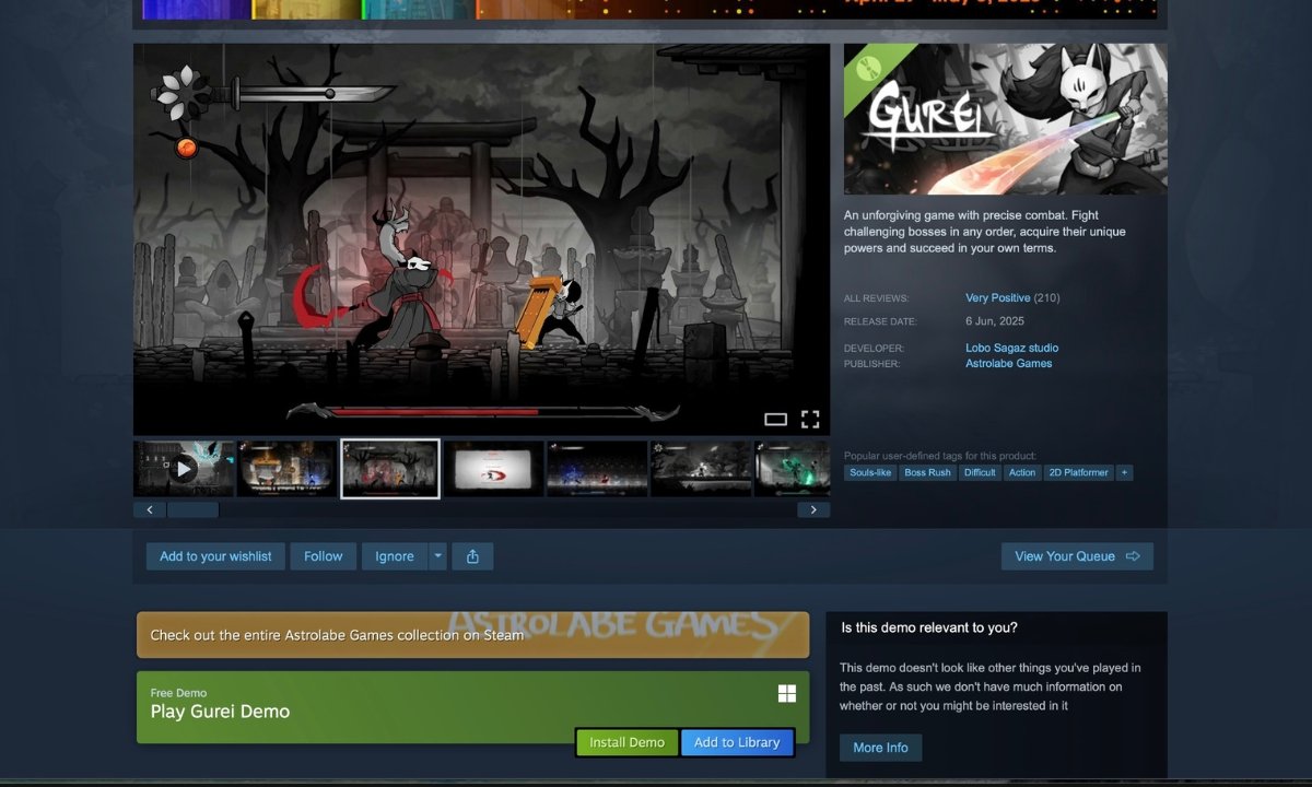 Steam demo is already available