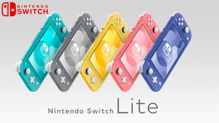 nintendo switch lite five colors