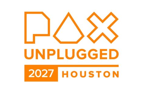Official logo for PAX Unplugged 2027 Houston tabletop gaming convention
