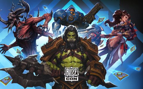 BlizzCon 2026 artwork showing Warcraft, Diablo and Overwatch characters around the BlizzCon logo