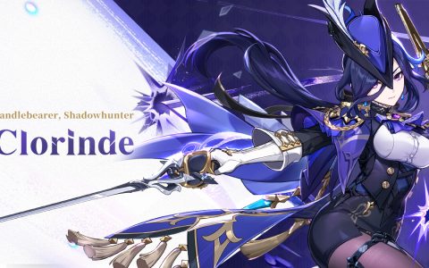 Clorinde official character art from Genshin Impact
