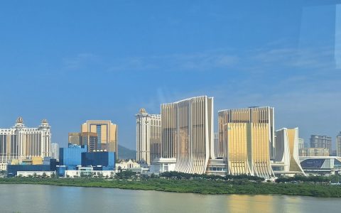 Casino resorts on Cotai in Macau, including Galaxy Macau