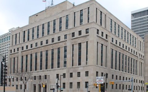 The Theodore Levin U.S. Courthouse in Detroit