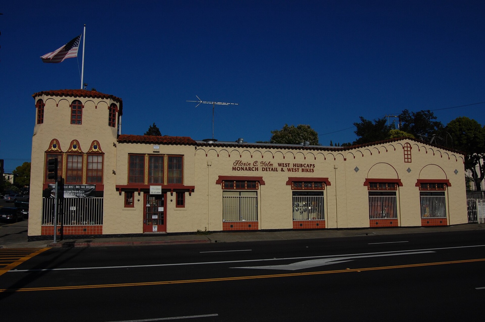 Storefronts along Sonoma Boulevard in Vallejo, California
